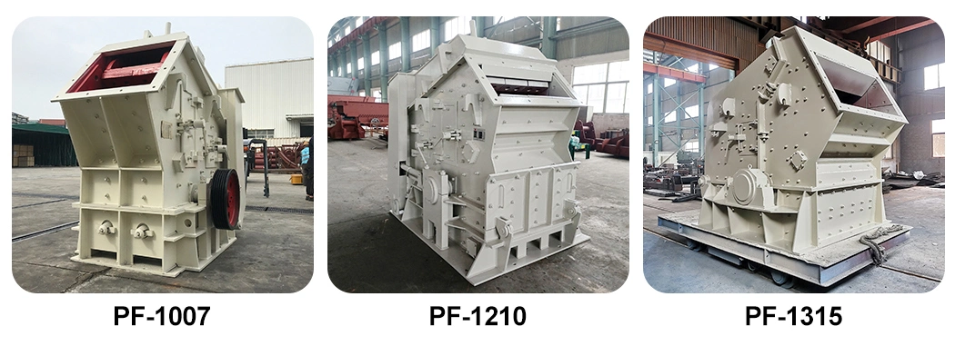 Beste Qualität PF1007 PF1010 PF1210 PF1214 PF1315 zwei/drei Hohlraum Stein-Prallmühle mit gutem Preis
