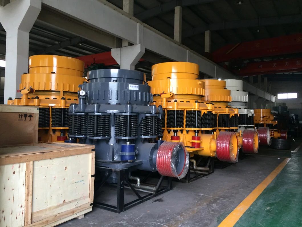 Kalkstein-/Granit-/Kies-/Basalt-Stein-Felsen-Frühling stationärer hydraulischer Kegelbrecher Symons 4,25 Fuß für Steinbruch, Bergbau und Gebäude-Gesamtheiten