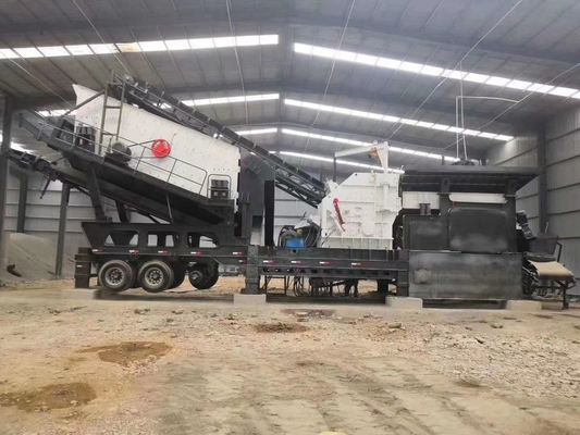 mobiler Steinbrecher-Betriebsschirm der Zerkleinerungsmaschinen-174.7Kw der Maschinen-150 TPH 190 TPH mobiler