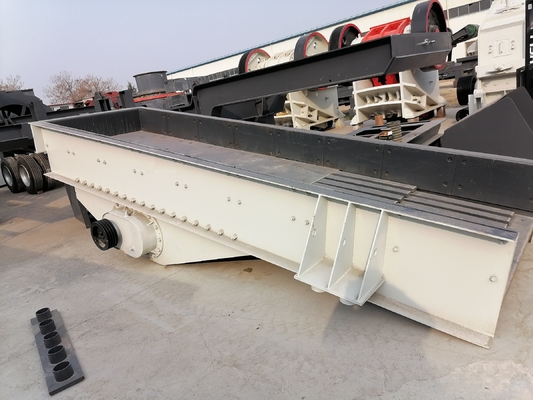 Kohlenstoffstahl, der Schwingungs-Graubär-Zufuhr Pan Feeders ZSW420*110 vibriert