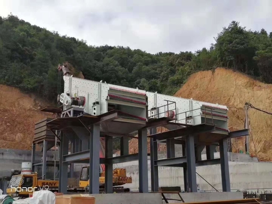 Hohe Leistungsfähigkeits-lineares Erschütterungs-Schirm-Sieb-Vibrationsmaschine für Gesamtkonkrete Anlage