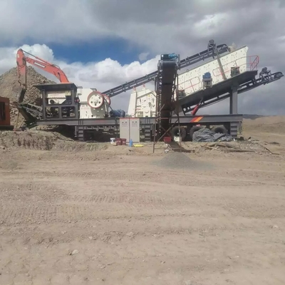 Benutzte mobile Zerkleinerungsmaschinen-Maschine PF1010 60 TPH